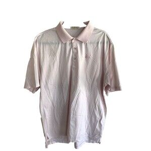Peter Millar Summer Comfort Polo Shirt Mens XL Pink Stretch Golf Crown Sport
